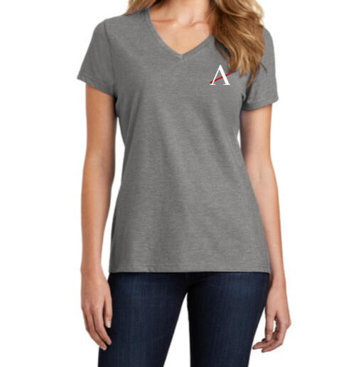 women&#39;s short sleeve gray