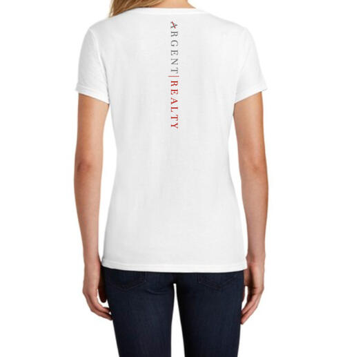 women&#39;s short sleeve back white